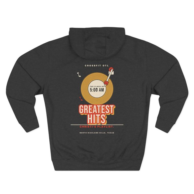 Greatest Hits (Record) hoodie, back view