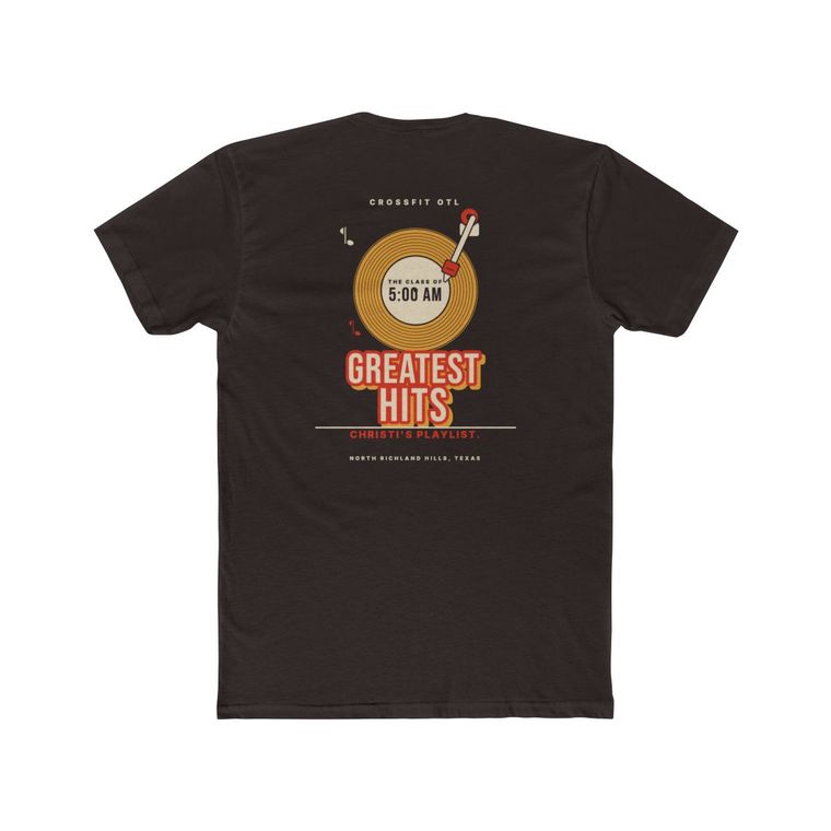 Greatest Hits (Record) tee, back view