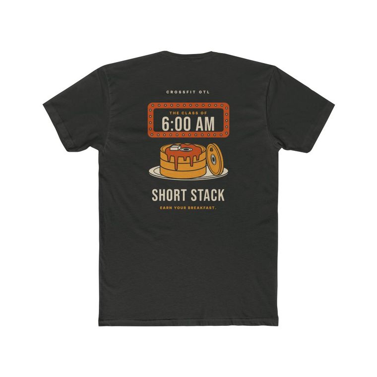 Short Stack tee, back view