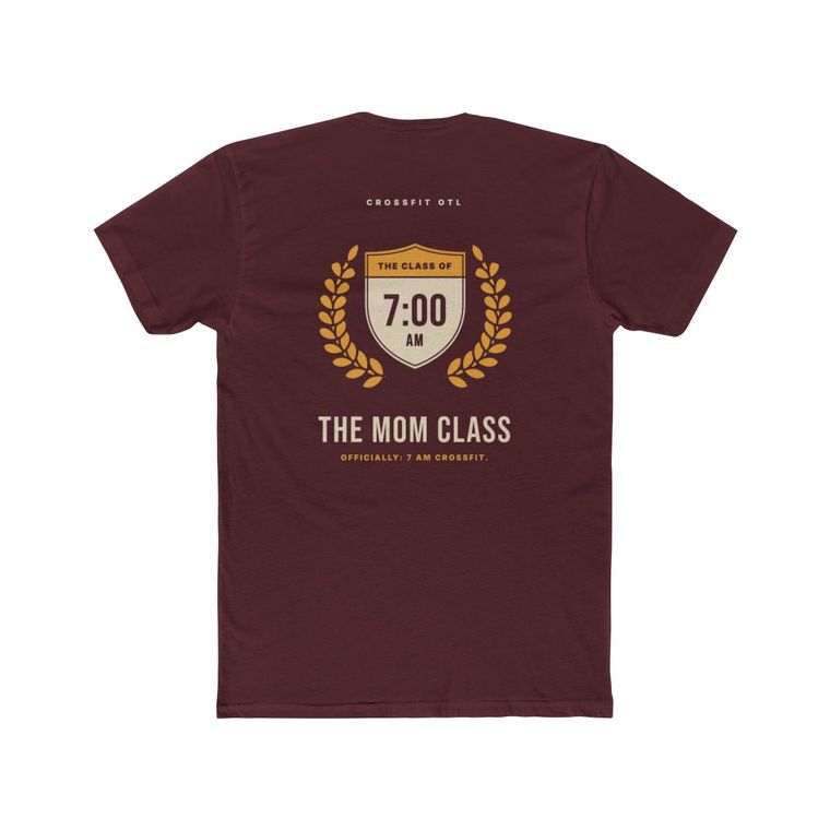 The Mom Class tee, back view