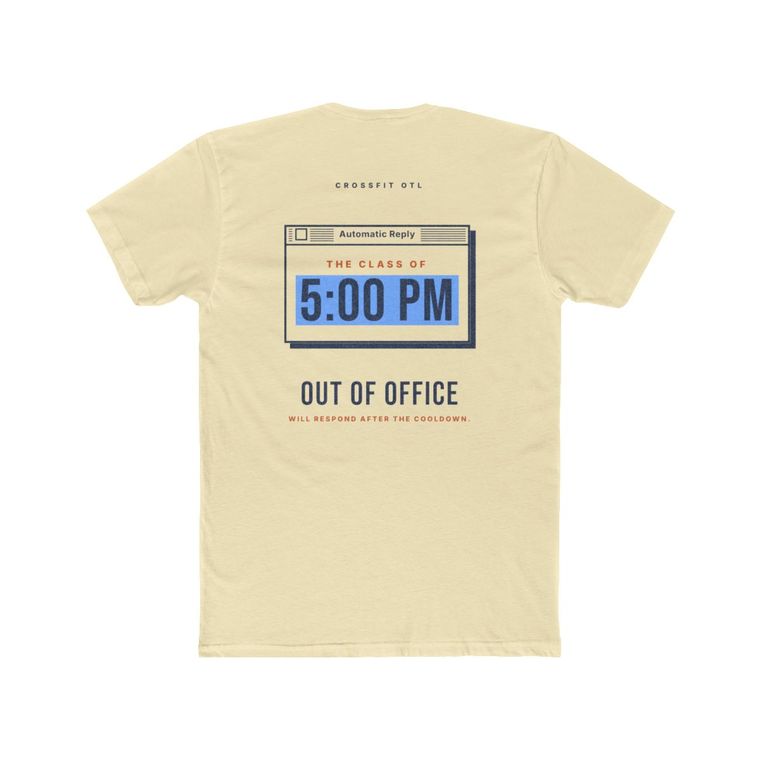 Out Of Office tee, back view