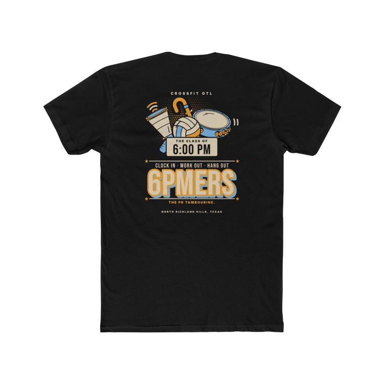6PMers tee, back view