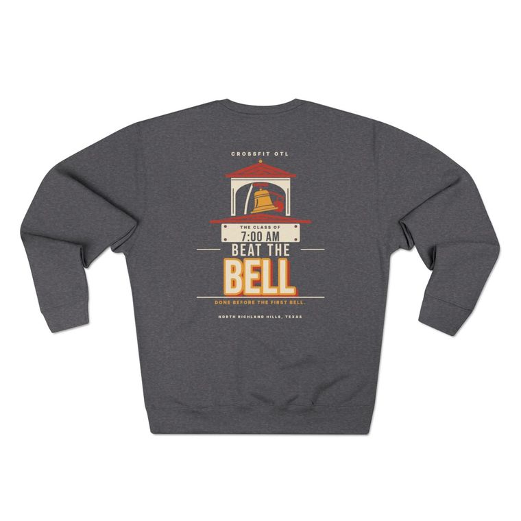 Beat The Bell crewneck, back view