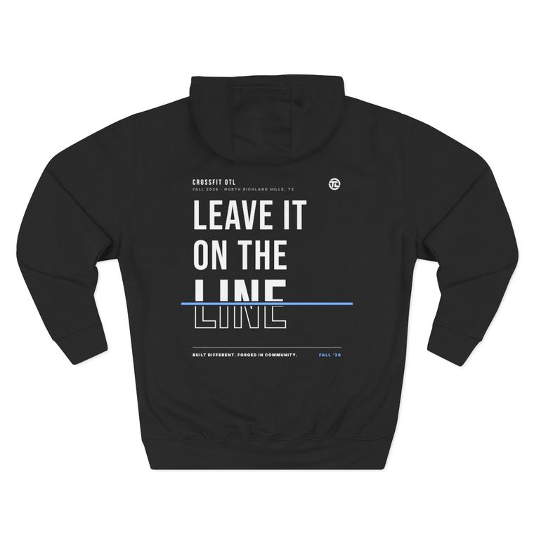 Leave It On The Line hoodie, back view